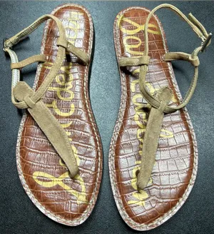 Sam Edelman Women’s Size 7.5 Gold Gigi Sandals thumbnail 1