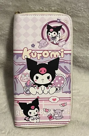 Kuromi lavender zip bifold wallet thumbnail 1