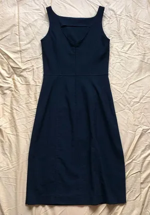 Express LBD Dress Black Midi Small 3/4 thumbnail 5