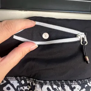 LULULEMON Run Times 4-Way Stretch Short 4" Black & White‎ Size 4 thumbnail 4