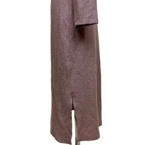 Anthropologie Eri+Ali Pink Knit V-neck Midi Long Sleeve Boho Sweater Dress Sz M thumbnail 4