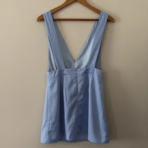 New Superdown Kaelyn Pinafore Mini Dress‎ Light Blue Size M thumbnail 5