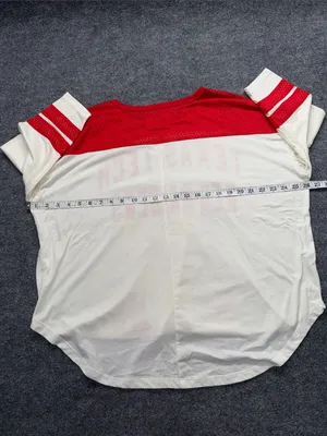 47 Brand Texas Tech Red Raiders women's 3/4-sleeve fashion jersey with glitter graphic thumbnail 4
