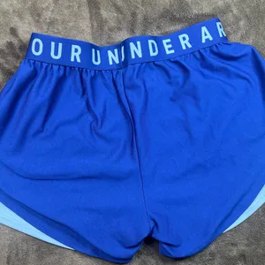 Under Armour Navy Blue Athletic Shorts thumbnail 4