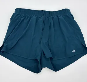 ALO Yoga Women's Deep Teal Athletic Shorts thumbnail 1