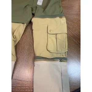 Outdoor Voices RecTrek Zip-Off Convertible Pants Green Tan Tri-Color Size Small thumbnail 9