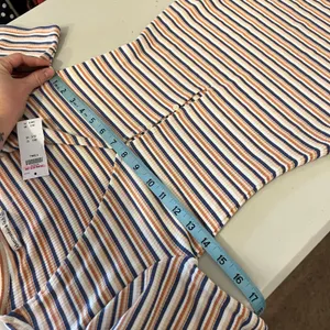 Abercrombie & Fitch Stretch Striped Button Detail Short Sleeve Dress Size XS NEW thumbnail 8