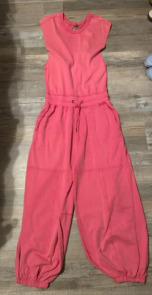 Free People Movement Throw And Go Onesie in Claret Pink thumbnail 3
