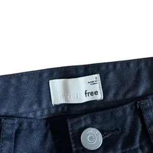 Aritzia Wilfred Free Black Straight Leg Button Fly Canvas Pants Jeans Sz 0 thumbnail 2