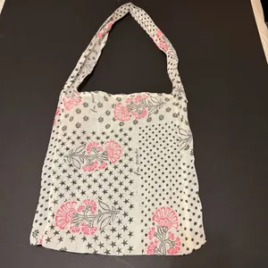 NWOT Free People boho gauzy fabric tote 14”x15”, lightweight, packable thumbnail 4