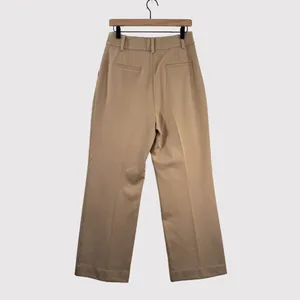 Favorite Daughter Womens Pants Brown Pleated High Rise Wide Leg Stretch Size 8 thumbnail 3