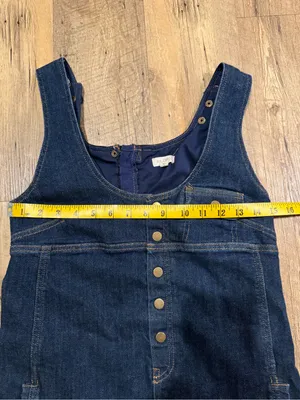 Anthropologie Pilcro Denim Snap-Front Mini Dress XXS thumbnail 5