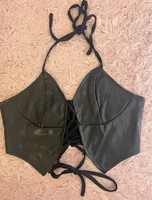 Black Leather Top thumbnail 2