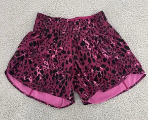 Lululemon Track That Shorts 5" Cheetah‎ Camo Athletic Athleisure Gym Women's 4 thumbnail 1