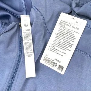 Lululemon Softstreme Full Zip Hoodie Jacket Oasis Blue 12 NWT thumbnail 11