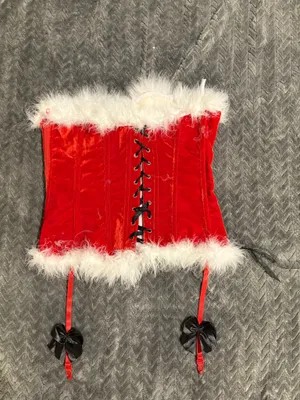 Santa baby corset Red Size M thumbnail 2