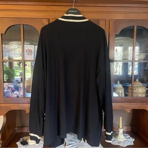 INCERUN Black and White Open Front Cardigan front pockets size 2XL thumbnail 2
