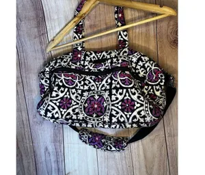 Vera Bradley Grand Traveler Quilted Carry On Bag — Purple Medallion Medi… thumbnail 2
