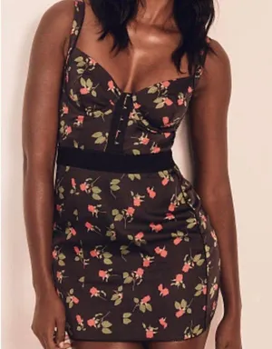 For Love & Lemons Love Song Dress Floral Sz S thumbnail 1