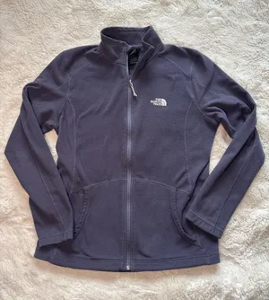 The North Face Women’s Purple Full Zip Fleece Jacket Size L thumbnail 1