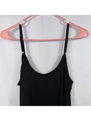 Women’s Black Cami Maxi Dress Size Small Stretch Spaghetti Strap Casual thumbnail 6