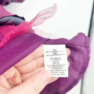 Altar'd State Womens Holographic Purple Amabella Puff Sleeve‎ Mini Dress Size S thumbnail 6