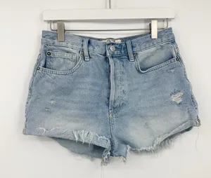 Free People Boho Shorts Size 27 Distressed Button Fly Summer Festival thumbnail 1