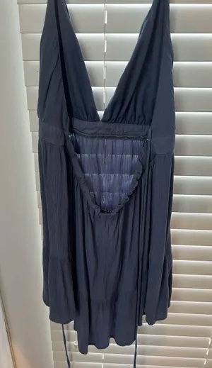Shop Priceless Blue summer dress thumbnail 3