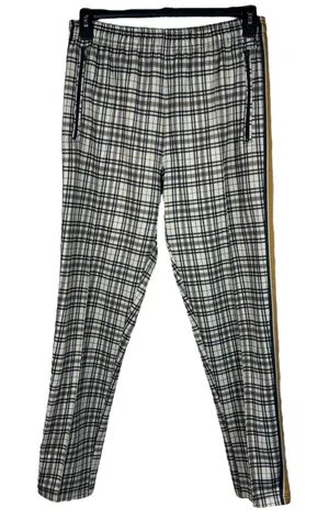 Urban Outfitters Medium Pants Plaid Pull-On Stretch Zip Pockets Hi-Rise Creased thumbnail 1