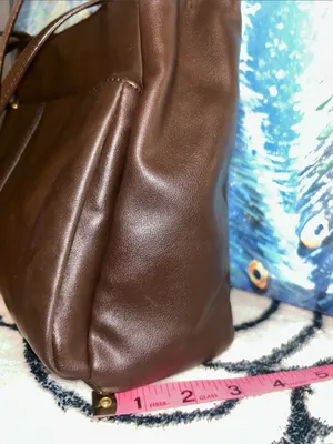Classic Brown Leather Tote Bag - Women’s Everyday Shoulder Bag thumbnail 7