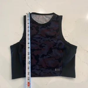 Splits59 Camo Crop Tank Top Workout‎ Top Size XS thumbnail 6