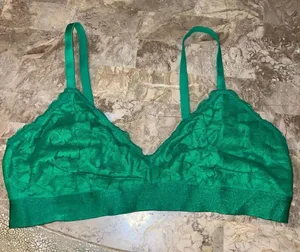 Victoria’s Secret pink bralette Kelly Green size XXL thumbnail 1