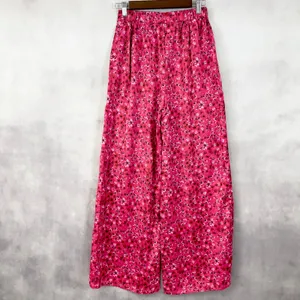 Sugar Lips Womens Wide‎ Leg Pants XS Floral Soft Girl Indie Romantic Coquette thumbnail 4
