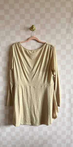 Rosegal Top Tan Size 3X thumbnail 4
