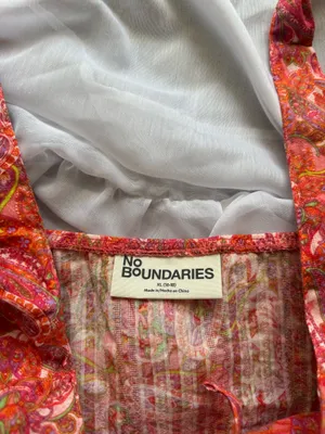 No Boundaries Paisley Tie-Front Woven Cotton Top thumbnail 4