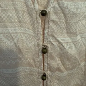 Veronica Beard Silk Blouse‎ Sz 8 Pink Blush Nordic Loop Buttons Quiet Luxury EUC thumbnail 5
