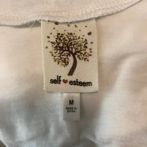 Self Esteem White Ruffle Lace Up Sleeveless Top thumbnail 5