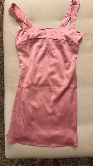 Odette Satin Peppermayo Mini Dress thumbnail 4