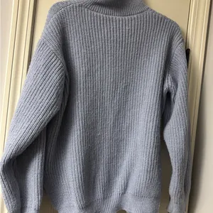 Women half zip chunky knit sweater #17 thumbnail 4