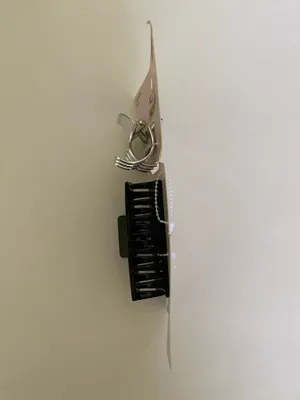 2 Scunci Claw Hair Clips Silver thumbnail 5