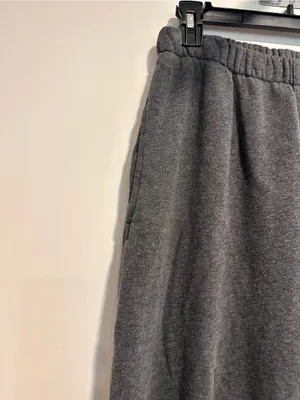 Brandy Melville Rosa sweatpants Sz:OS charcoal gray elastic waist/cuffs pockets. thumbnail 7