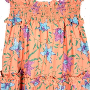 Tuckernuck Hyacinth House Odette Maxi Skirt Floral Multi Orange Size Small thumbnail 8
