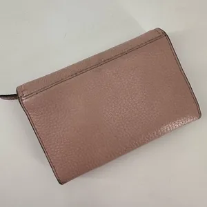 Kate Spade Blush Pink Neutral Leather‎ Tri-Fold Wallet thumbnail 2