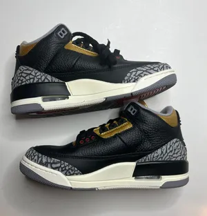 Air Jordan WMNS 3 Retro Black Size 7.5 NIB thumbnail 1
