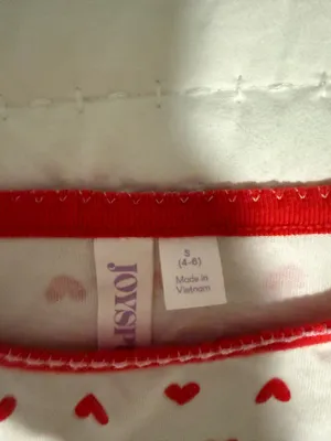 Heart pajama set White thumbnail 2