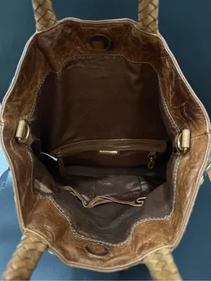 ISABELLA FIORE Brown Taj Mahal Charlize Fold-Over Messenger Pocket Tote Boho Bag thumbnail 12