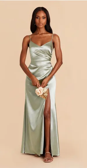 Sage Green Birdy Grey Bridesmaid Dress thumbnail 1