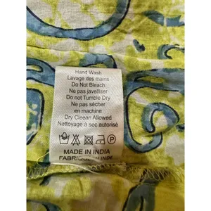 Dress Addict XS Tiered Cotton Mini Dress Green Floral Paisley Swirl Boho Tunic thumbnail 5