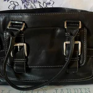 Michael Kors Black Leather Tote Bag thumbnail 3