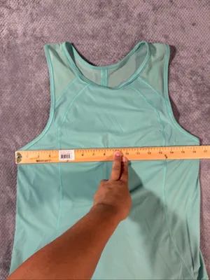 Lululemon Sculpt Tank Size 6 Mint Green Mesh Back Cutout Athletic Running Yoga thumbnail 4